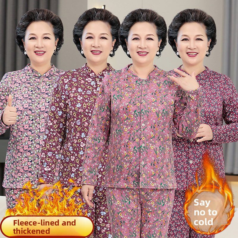 Women Fashion Over The Years - Warmth Fashionable Thermal Underwear Set for