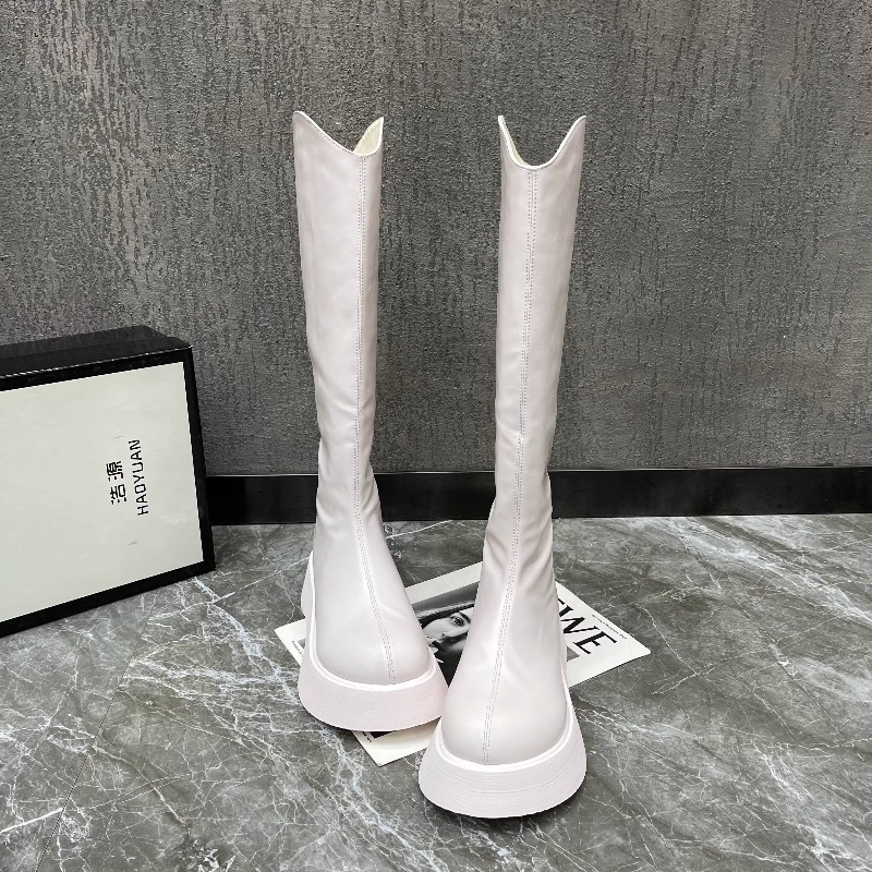 Women's New Simple Solid Color - Women'S Fashion Knee High Boots ulasan dan harga
