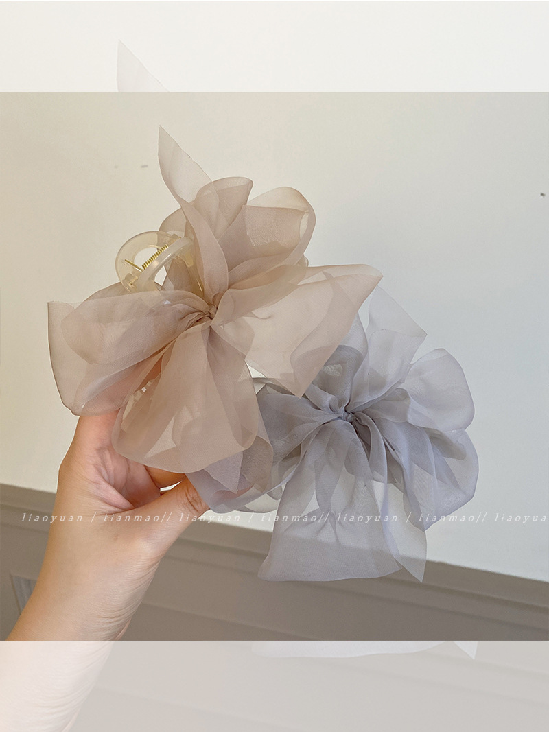 Korea Sweet Big Bow Tulle Hair - Women'S Fashion Korea ulasan dan harga