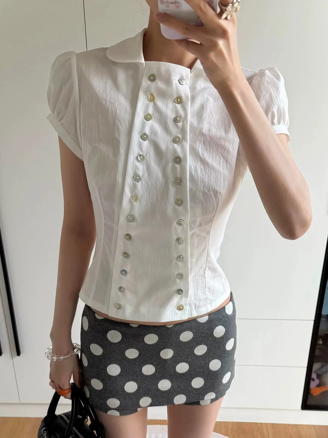 Y2K Aesthetic Peter Pan Collar - Women'S Fashion Korea ulasan dan harga