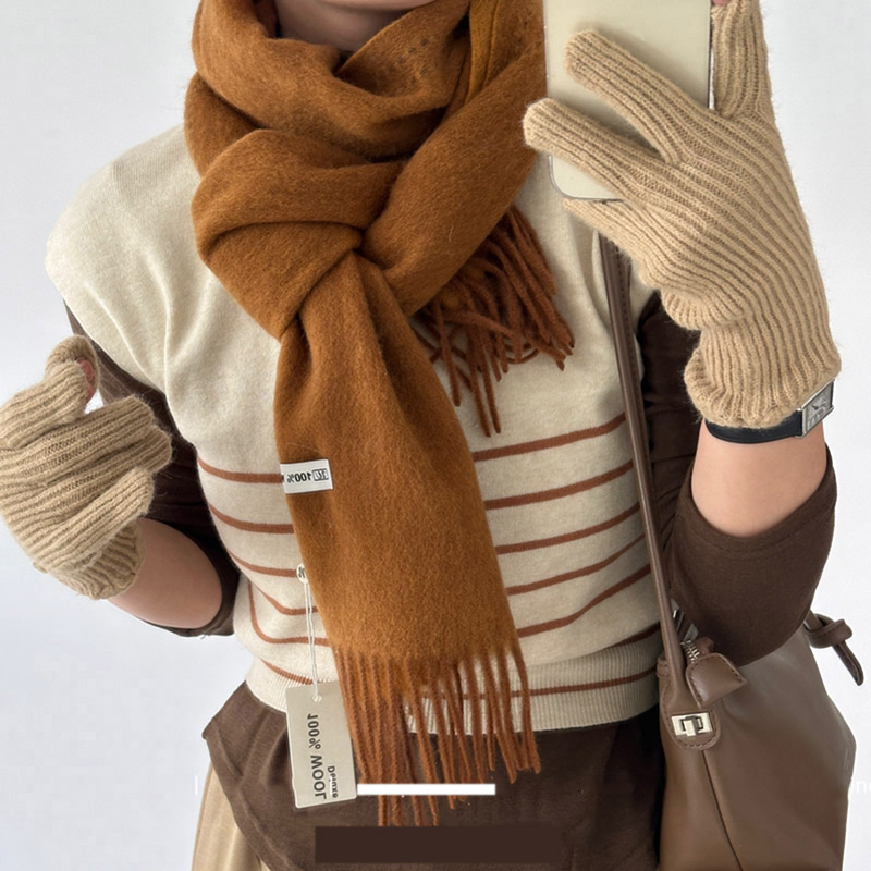 Elegant Good Quality 100% Wool - Women'S Fashion Korea ulasan dan harga