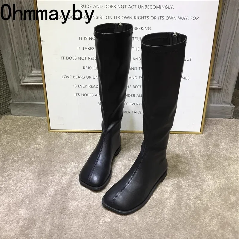 Street Style Stretch Women Kne - Women'S Fashion Knee High Boots ulasan dan harga