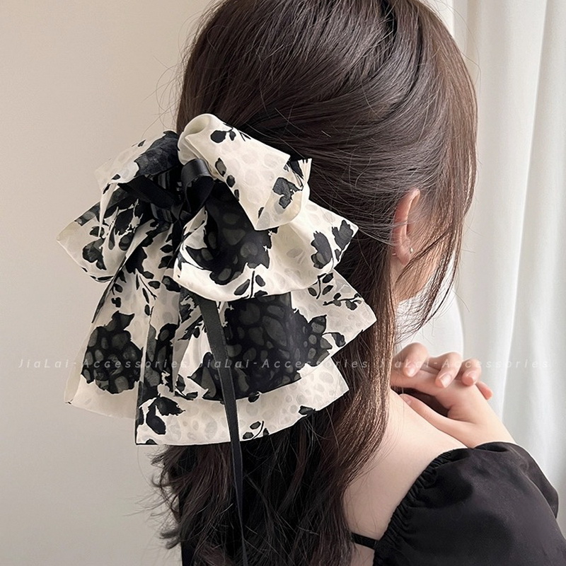 Korea Small Printed Hair Claw  - Women'S Fashion Korea ulasan dan harga